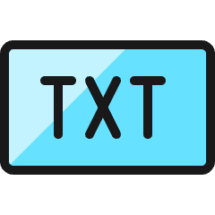 File Txt Icon from Ultimate Colors Set