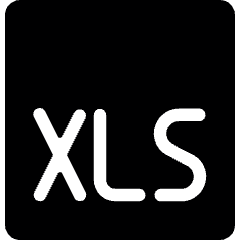 File Xls 1 Icon from Ultimate Bold Set