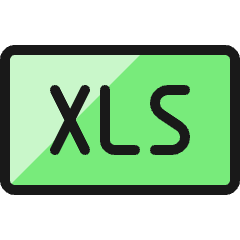 File Xls Icon from Ultimate Colors Set