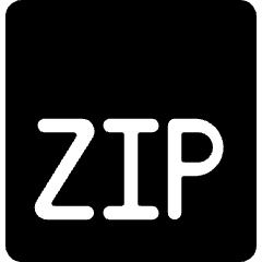 File Zip 1 Icon from Ultimate Bold Set