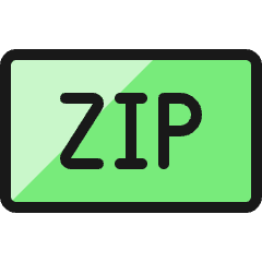 File Zip Icon from Ultimate Colors Set