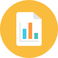 Graph File Icon from Kameleon Colors Set