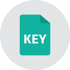 Key File Icon from Kameleon Colors Set