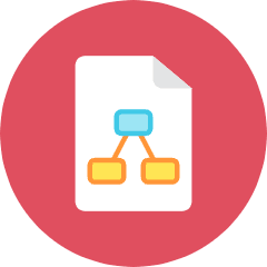 Mindmap File Icon from Kameleon Colors Set