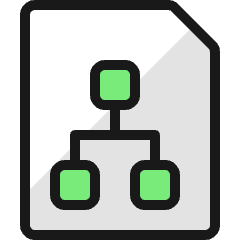 Office File Hierarchy Icon from Ultimate Colors Set