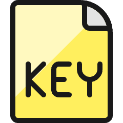 Office File Key Icon from Ultimate Colors Set