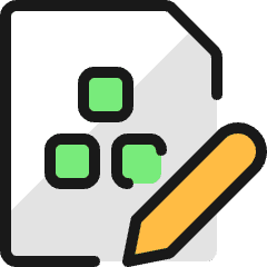 Office File Module Edit Icon from Ultimate Colors Set