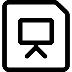 Office File Presentation 1 Icon from Ultimate Regular Set