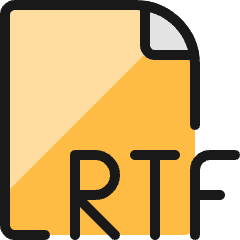 Office File Rtf 1 Icon from Ultimate Colors Set