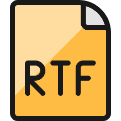 Office File Rtf Icon from Ultimate Colors Set