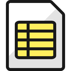 Office File Sheet Icon from Ultimate Colors Set