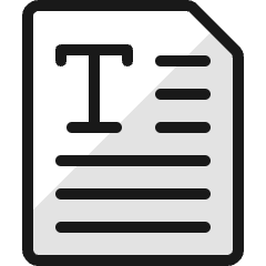 Office File Text Icon from Ultimate Colors Set