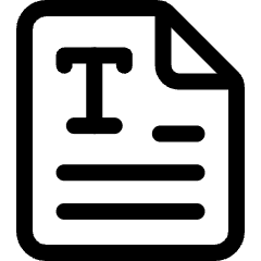 Office File Text Icon from Ultimate Regular Set