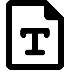 Office File Text Icon from Ultimate Bold Set