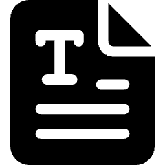 Office File Text Icon from Ultimate Bold Set