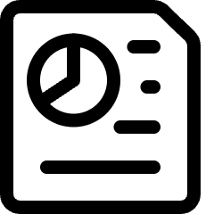 Office File Text Graph Icon from Ultimate Regular Set