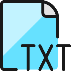 Office File Txt 1 Icon from Ultimate Colors Set