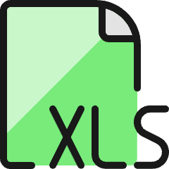 Office File Xls 1 Icon from Ultimate Colors Set