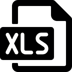 Office File Xls 1 Icon from Ultimate Bold Set