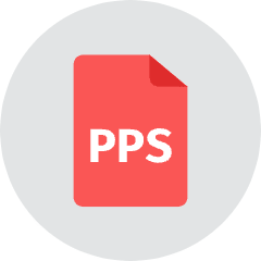 Pps File Icon from Kameleon Colors Set