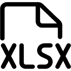 Xlsx Office File Icon from Ultimate Regular Set