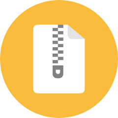 Zip File Icon from Kameleon Colors Set