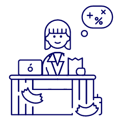 Accountant Sit 2 4 Illustration from UX Line Set