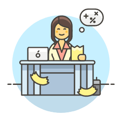 Accountant Sit 2 6 Illustration from UX Colors Set