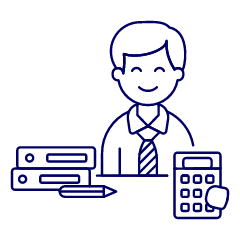 Accountant Sit 3 1 Illustration from UX Line Set