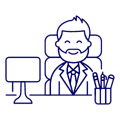Boss Sit 3 1 Illustration from UX Line Set