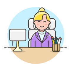 Boss Sit 3 2 Illustration from UX Colors Set