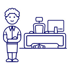 Boss Stand 4 Illustration from UX Line Set