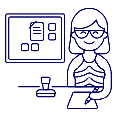 Employee Planner 2 Illustration from UX Line Set