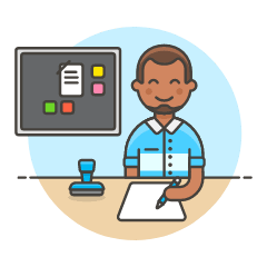 Employee Planner 3 Illustration from UX Colors Set