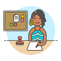 Employee Planner 4 Illustration from UX Colors Set