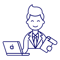 Manager Sit 1 1 Illustration from UX Line Set