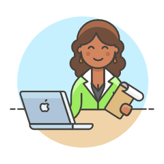 Manager Sit 1 4 Illustration from UX Colors Set