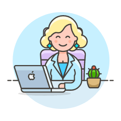Manager Sit 2 2 Illustration from UX Colors Set