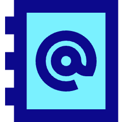 Address Book Icon from Sharp Pop Set