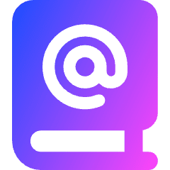 Address Book Icon from Core Gradient Set