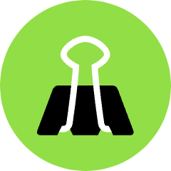Binder Clip Icon from Kameleon Pop Set