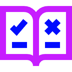 Book Flip Previous Page Arrow Icon from Sharp Neon Set
