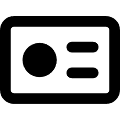 Business Card Icon from Core Remix Set