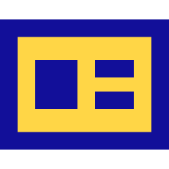 Business Card Icon from Sharp Pop Set