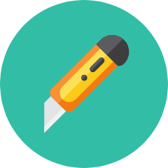 Cutter Icon from Kameleon Colors Set