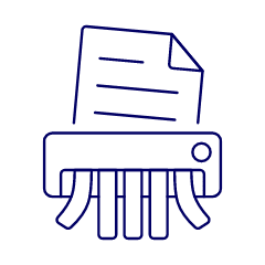 Document Shredder Illustration from UX Line Set
