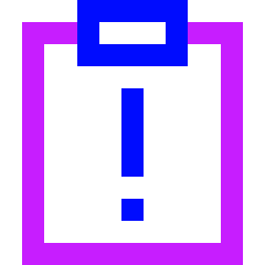 Important Note Icon from Sharp Neon Set
