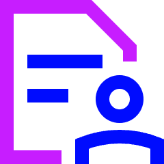 License Agreement Document Icon from Sharp Neon Set