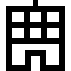 Office Building 2 Icon from Sharp Line Set