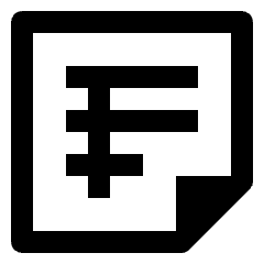 Office Document Icon from Nova Line Set